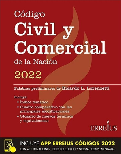 Codigo Civil Y Comercial De La Nacion 2022 Rustico - Erreius
