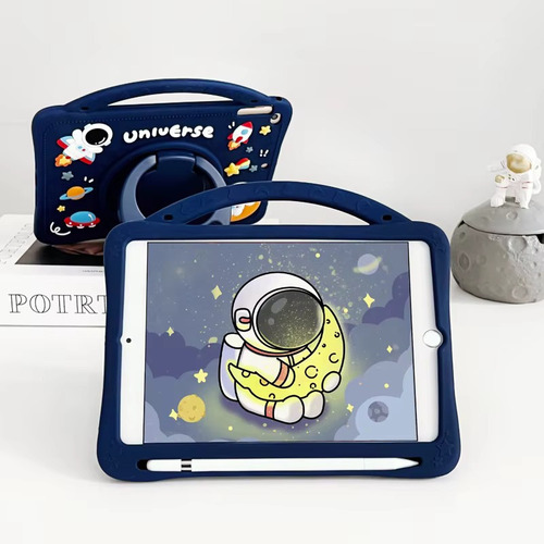 Funda Para Lenovo Xiaoxin Pad Plus Correa Silicon Spaceman Color Azul