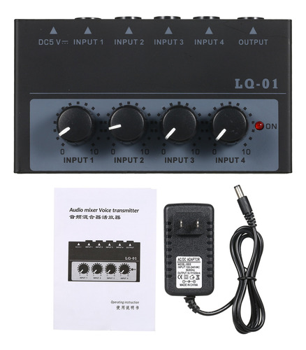 Micrófono De Teclado Mixer Channel Noise Con Entrada Ultraba