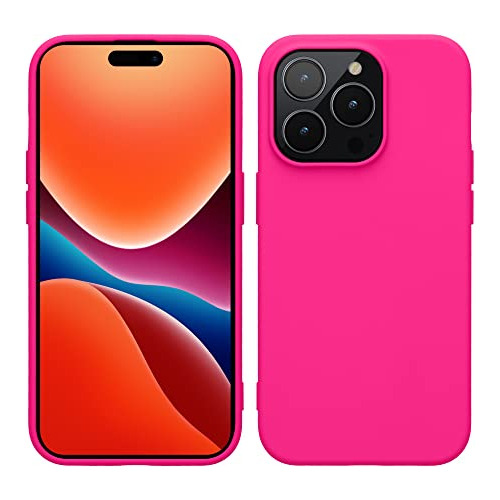 Funda Para iPhone 14 Pro Neon Rosa Tpu Silicon-02