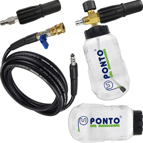 Snow 2gf Bico Engate Rápido 10mts Mangueira Philco Pla2500 Cor Preto