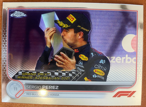 Sergio Checo Perez 2022 Topps Chrome Formula 1 #156 Red Bull