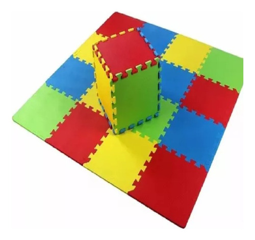 10pzas Tapete Foamy 55x55 Cm 12mm Fomy Gym Niños Bebe