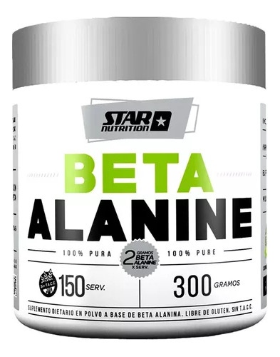 Beta Alanina Star Nutrition 300g 150 Servicios