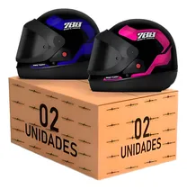 Comprar Kit 2 Capacetes Fechado Sport Moto Tipo San Marino Barato Nf