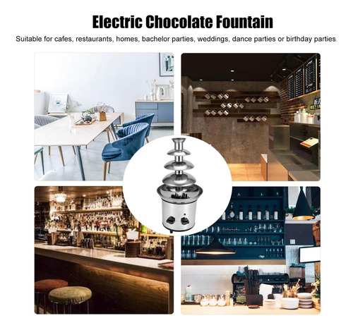 Fuente De Fondue De Chocolate Luqeeg, Máquina De Fuente De 4