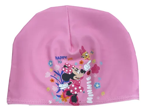 Gorra De Natación De Lycra Minnie Mouse Disney Color Rosa Tamaño Unico