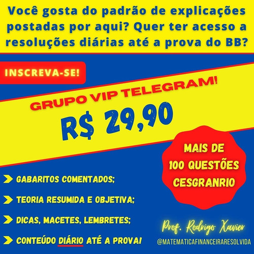 Imagem 5 de 5 de Matemática Financeira - Concurso Banco Do Brasil 2021