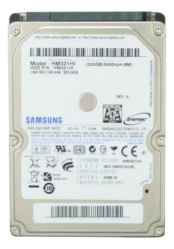 Disco rígido interno Samsung Spinpoint M7E HM321HI 320GB