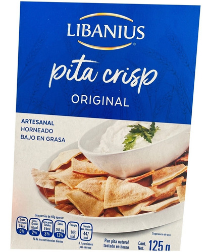 Pan Arabe Pita Crisp Libanus Crujiente Kosher Original