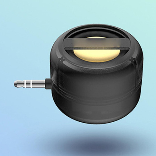 Conector Portátil Usb C De 3,5 Mm En Mini Altavoz Negro