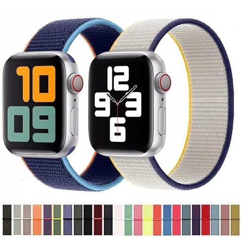 Pulso Correa Manilla Nylon Para Apple Watch 38,40,42,44 Mm