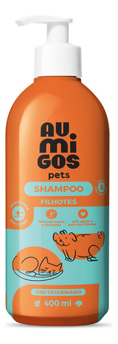 Au.migos Pets Shampoo Filhote Cães E Gatos 400ml O Boticário