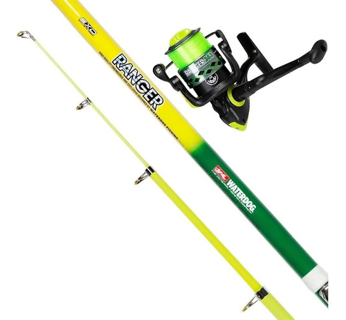 Combo Pejerrey Waterdog Ranger Caña 4mts + Reel 3 Rul +tanza