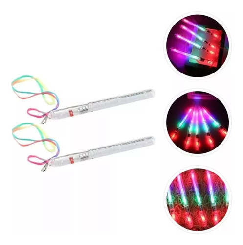 30 Varitas Led Luminosas 7 Secuencias Cotillon Luminoso