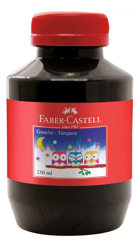 Tinta Tempera Guache Faber-castell 250ml Grande - Marrom