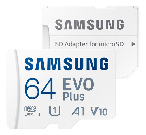 Cartão Memória Samsung 64gb Micro Sd Evo Plus 130mbs E Adapt