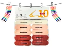 Comprar Set X10 Broches De Plastico Para Colgar Ropa En Tender Soga