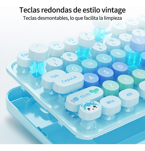 Set De Teclado Y Ratón Mofii St En Azul