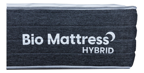 Colchón Individual Hybrid Memory Foam Resortes Bio Mattress Color Blanco
