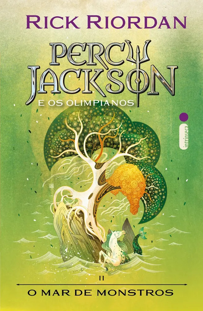 O mar de monstros: (Série Percy Jackson e os Olimpianos), de Rick Riordan. Série Percy Jackson e os Olimpianos, vol. 2. Editora Intrínseca Ltda., capa mole, edição 1 em português, 