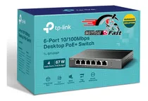 Comprar Tl-sf1006p Switch De 6 Puertos Metal Con 4 Puertos Poe+ 