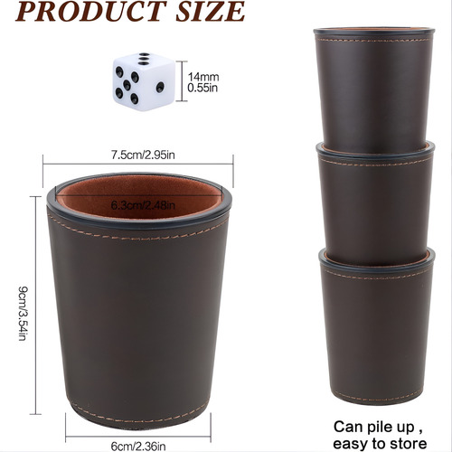 Juego De Mesa Juego De 4 Cachos De Eco Cuero Negro