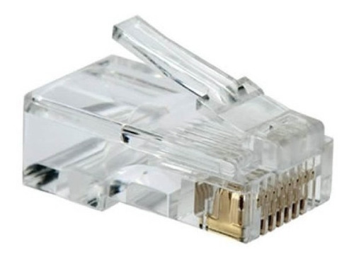 100x Conector Rj45 Cat5e Terminal Utp Rig/flex