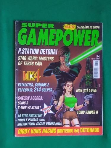Revista Super Gamepower Ano 4 N 46 Diddy Kong Rancing 