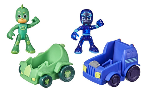 Pj Masks Gekko Vs Night Ninja Battle Racers - Juguete Prees.