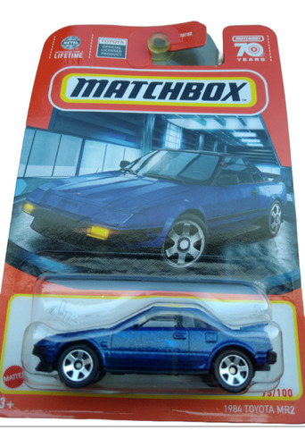 Carro Colección Matchbox 1984 Toyota Mr2 Auto Mattel 