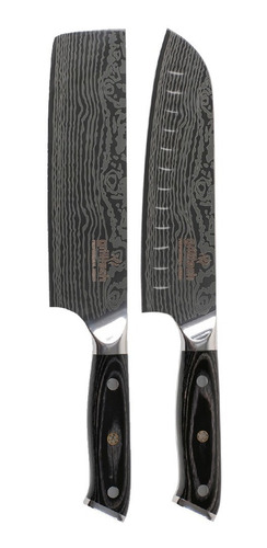 Pack Cuchillos Santoku + Machete