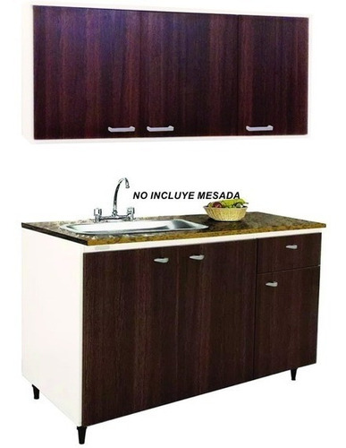Y Alacena Cocina Platinum 30370d - 120cm Ancho - Tabaco