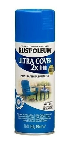 Pintura Aerosol Ultra Cover Rust Oleum Azul Brillante