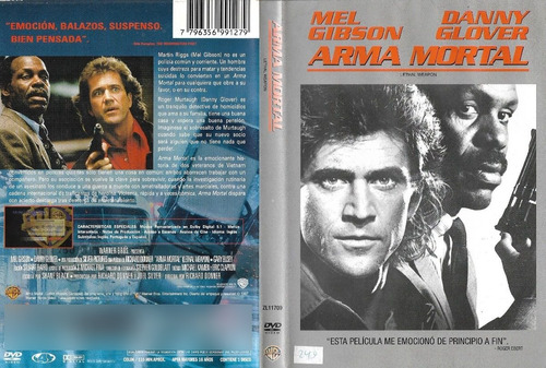 Arma Mortal Dvd Mel Gibson Danny Glover Gary Busey
