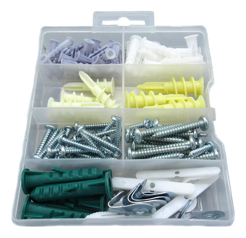 Drywall & Hollow Wall Anchor Assortment Kit Organizador...