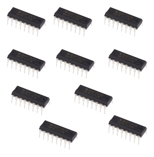 10 Piezas Sn74ls151n Multiplexor Ttl De 8 Entradas 74ls151