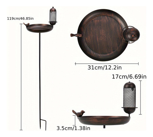 12.2 Bath Bath Bathefeder Adorno Decorativo Freestanding