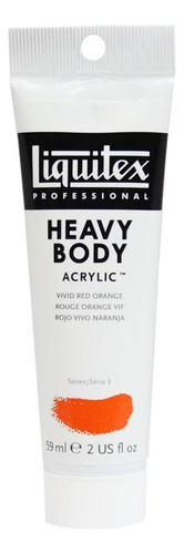 Tinta Acrílica Heavy Body Vivid Red Orange S3 59ml Liquitex