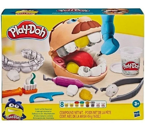 Imagen 3 de 4 de Hasbro Play Doh Juego De Masa Dentista Playdoh Bromista