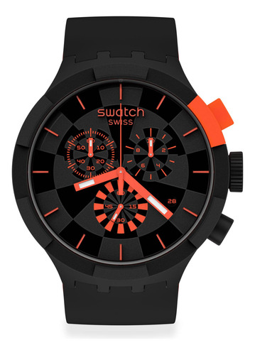 Reloj Swatch Checkpoint Red Correa Silicona Original
