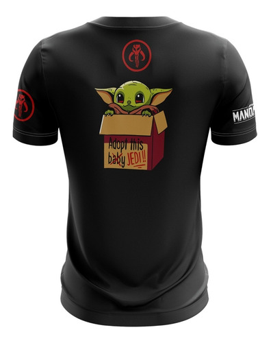 Playera Sublimada Infantil Baby Yoda Grogu Caja
