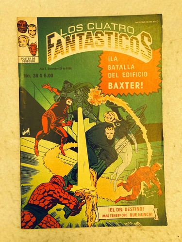 Cómic Los Cuatro Fantasticos Novedades Editores #38 1980