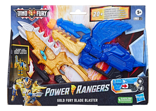 Power Rangers Dino Fury Gold Fury Blade Blaster Superhero Ad