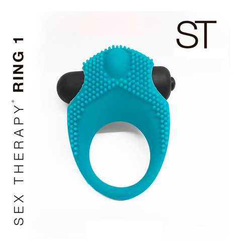 Anillo Peneano Vibrador De Pene Con Estimulador De Clítoris Color Azul