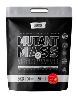 Suplemento en polvo Star Nutrition Mutant Mass proteínas sabor Frutilla en sachet de 5kg