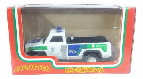 Camioneta Policía Buenos Aires Chapa Metal Nueva En Caja