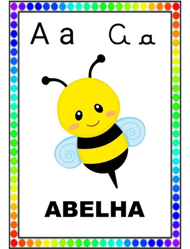 Imagem 1 de 4 de Alfabeto Colorido Em Pdf Para Imprimir