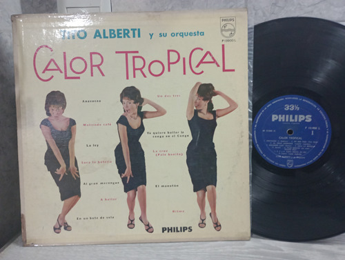Tito Alberti Y Su Orquesta Calor Tropical Lp Vinilo