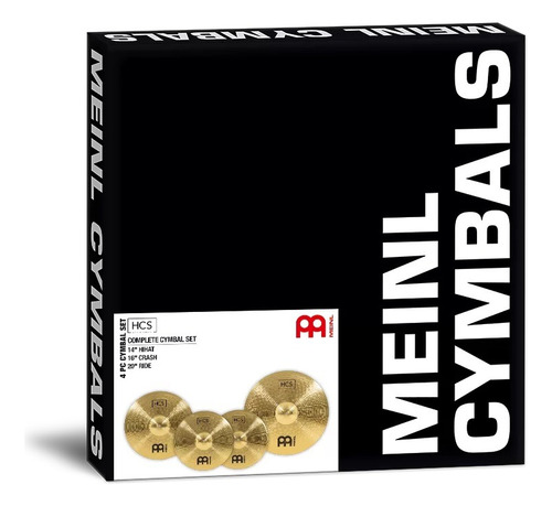 Set De Platillos Meinl Hcs141620 Hi-hat + Crash + Ride